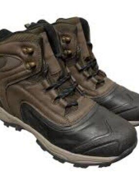 Eddie Bauer  Men's Insulated Riley Winter Boot  Brown  Men Size 10    NIB